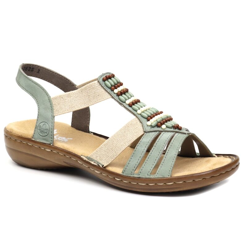 Дамски сандали 60851 52 -  Зелен Rieker