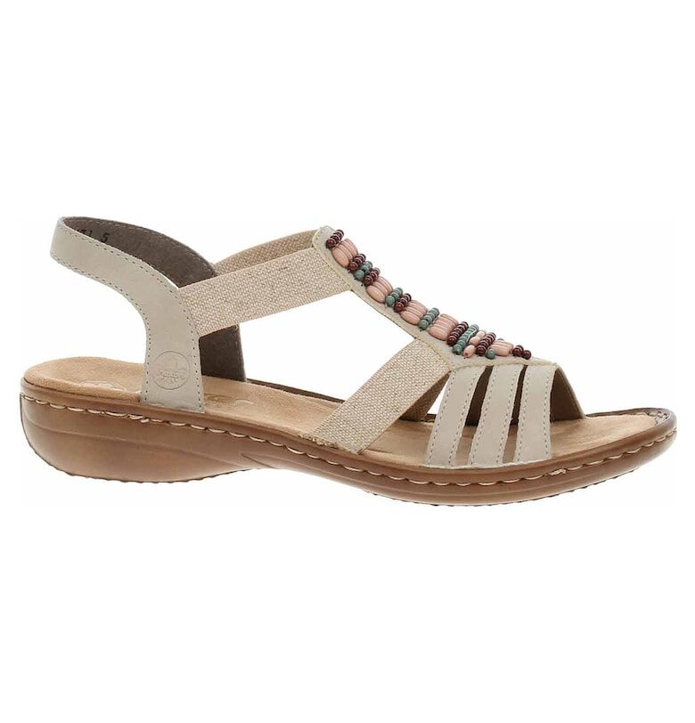 Дамски сандали  60851-62 - бежов - Бежов Rieker