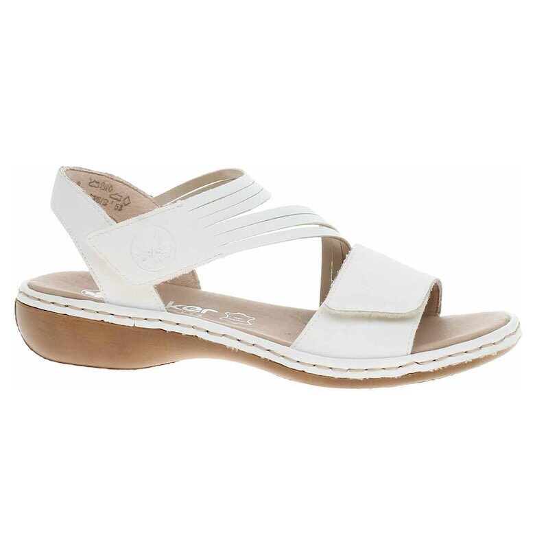 Дамски сандали  65964-80 - 37 - бял Rieker