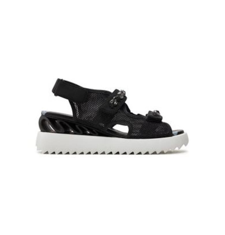 Дамски сандали - 6677S040ZGPPFED001 -  Текстил - Черен LE SILLA