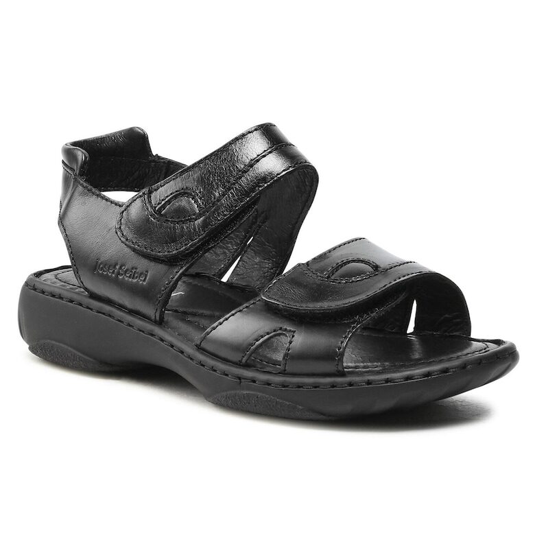 Дамски сандали - 76444 -  Естествена кожа - Черен Josef Seibel