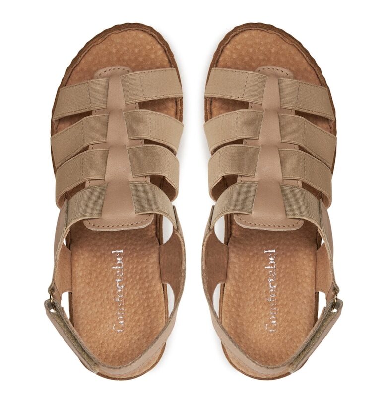 Дамски сандали -  786519 - Естествена кожа - Бежови Comfortabel