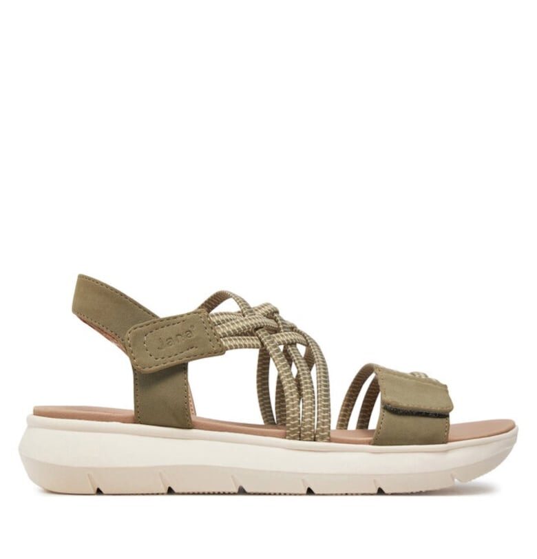 Дамски сандали - 8-28766-42 701 - Jana - Екокожа - Зелен Jana Shoes