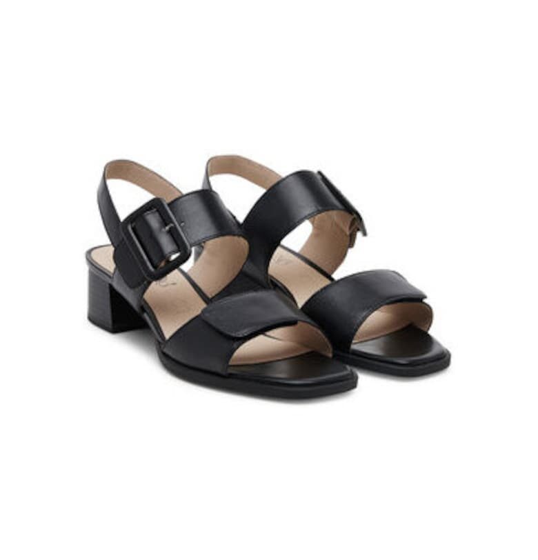 Дамски сандали - 9-28205-44 -  Естествена кожа - - Черен Caprice