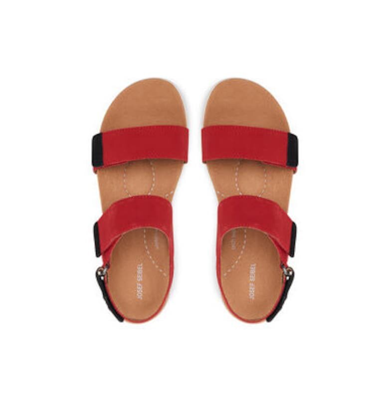 Дамски сандали - 97304 -  Естествена кожа - Червен Josef Seibel