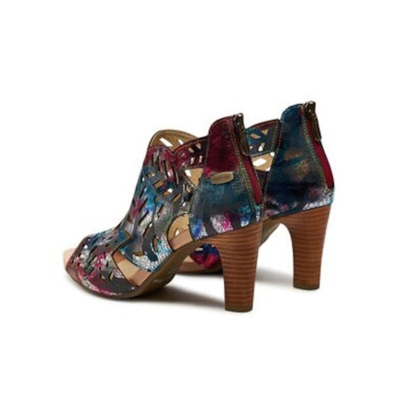 Дамски сандали - Albane 482 -  Естествена кожа - Черен Laura Vita