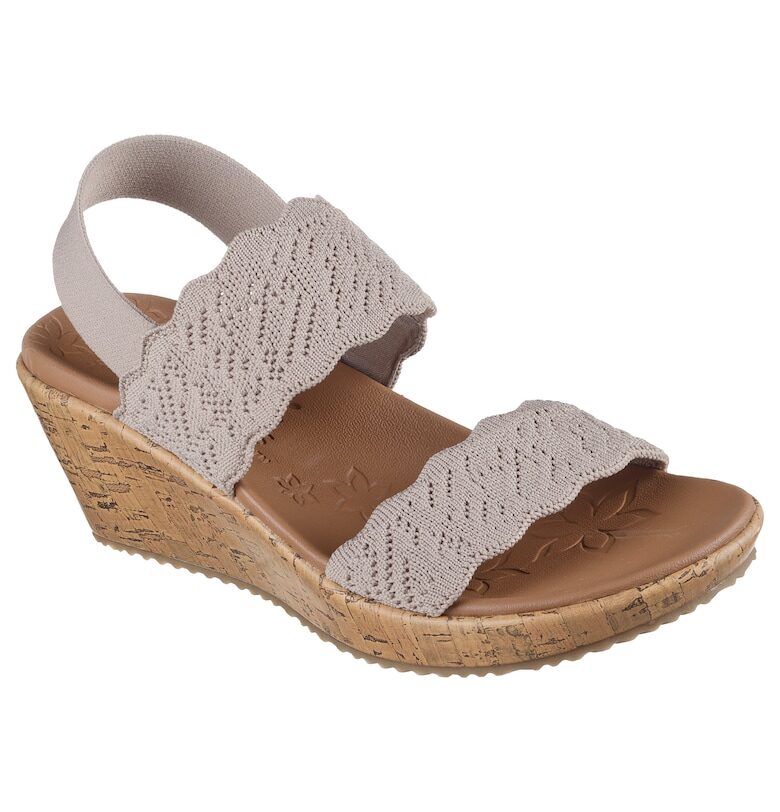 Дамски сандали BEVERLEE TIMELESS TOUCH 119591 - Бежов Skechers