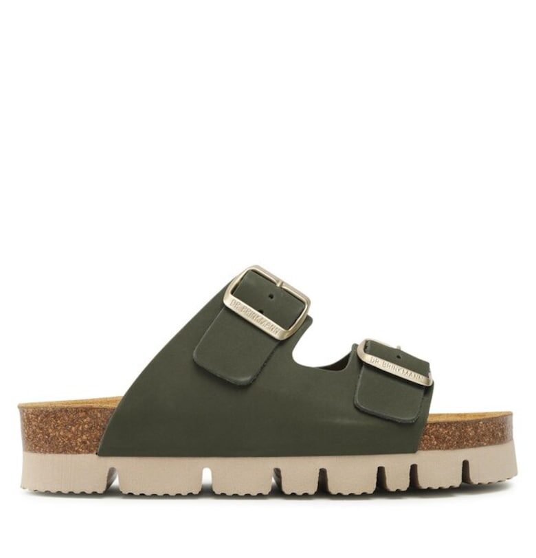 Дамски сандали - Brinkman - 30205205937 - Естествена кожа/Нубук - Зелен DrBrinkmann