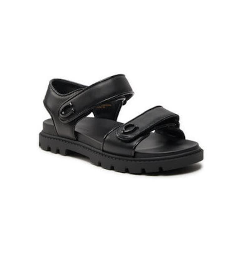 Дамски сандали  CS094 - Естествена кожа - Черен Coach