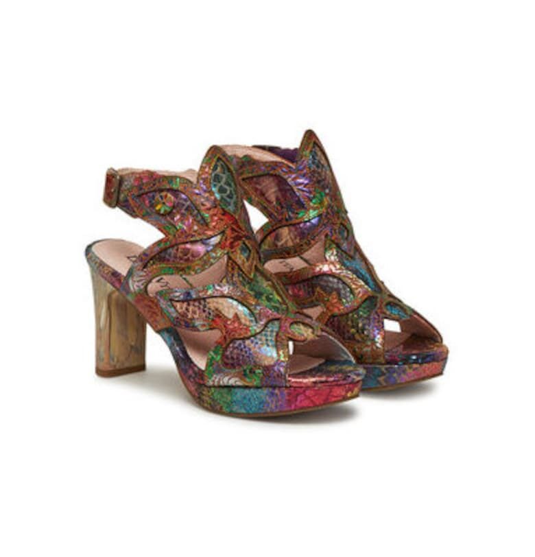 Дамски сандали - HICAO 19 -  Естествена кожа - Многоцветен Laura Vita