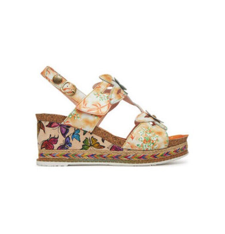 Дамски сандали - Hacdeo 21 -  Естествена кожа - Оранжев Laura Vita