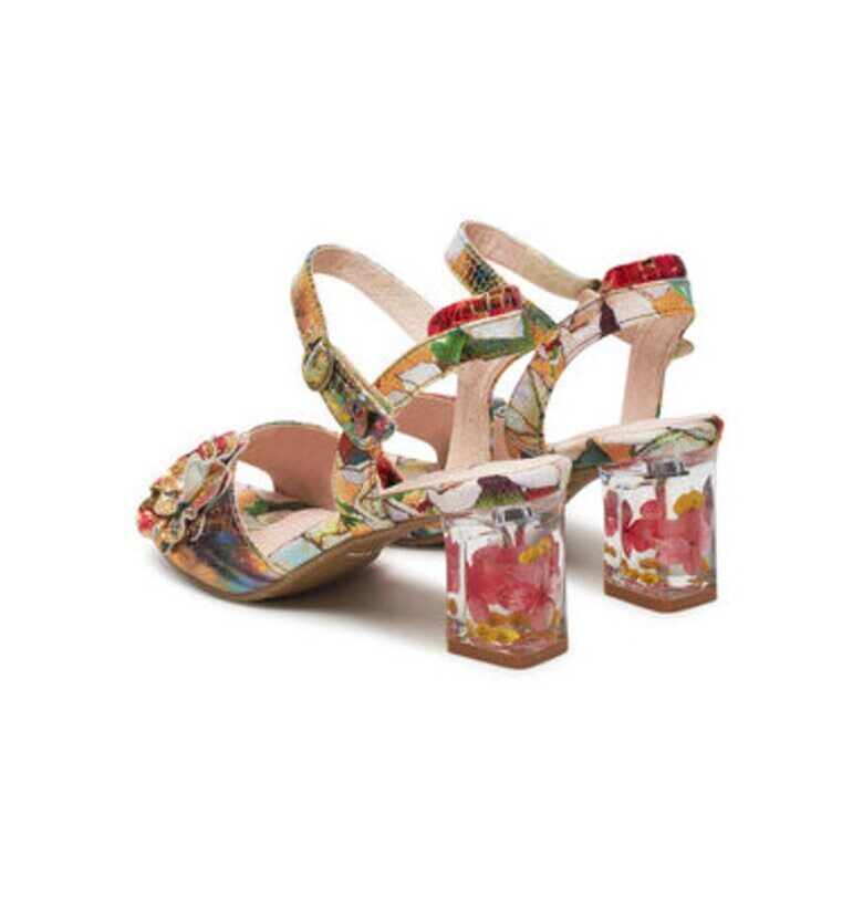 Дамски сандали - LUCIEO 25 -  Естествена кожа - Многоцветен Laura Vita