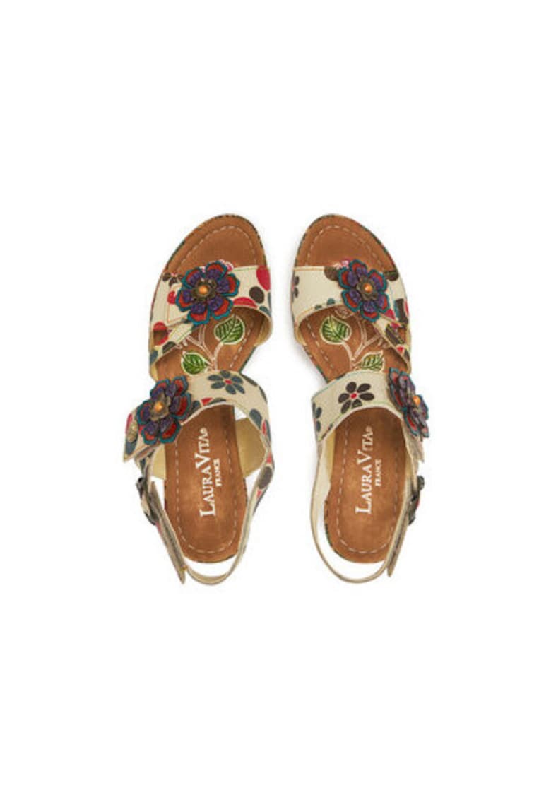 Дамски сандали - NELLAO 15 - Естествена кожа - Многоцветни Laura Vita