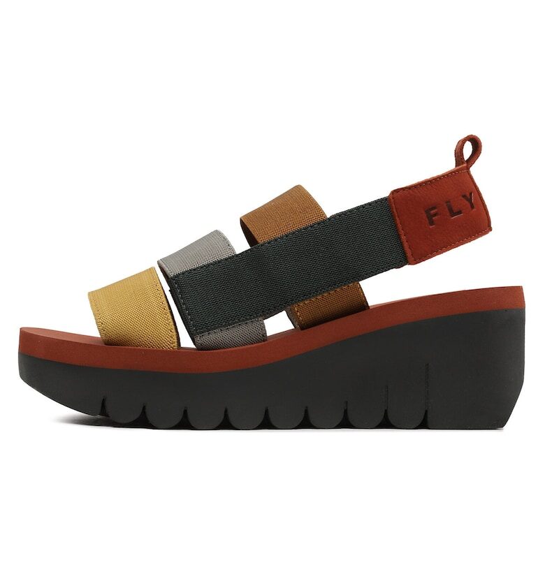 Дамски сандали - P144847001 -  Естествена кожа - Многоцветен Fly London