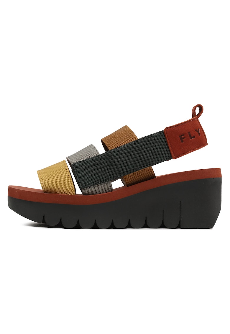 Дамски сандали - P144847001 - Естествена кожа - Многоцветен Fly London