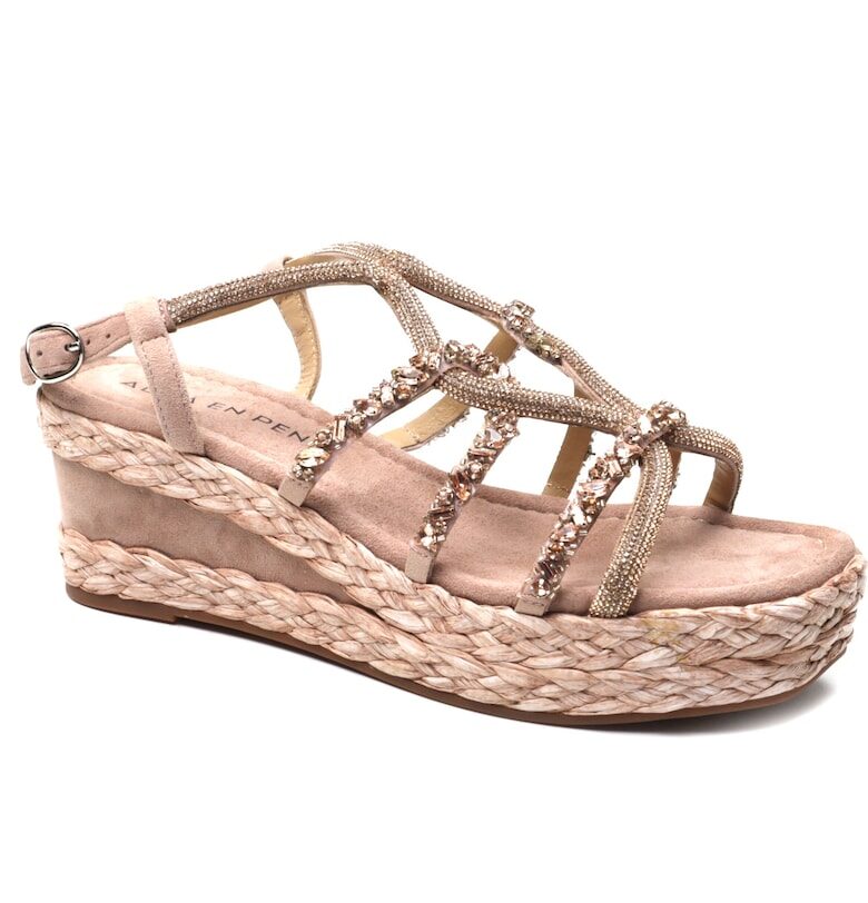 Дамски сандали V241012-розови - Розово ALMA EN PENA