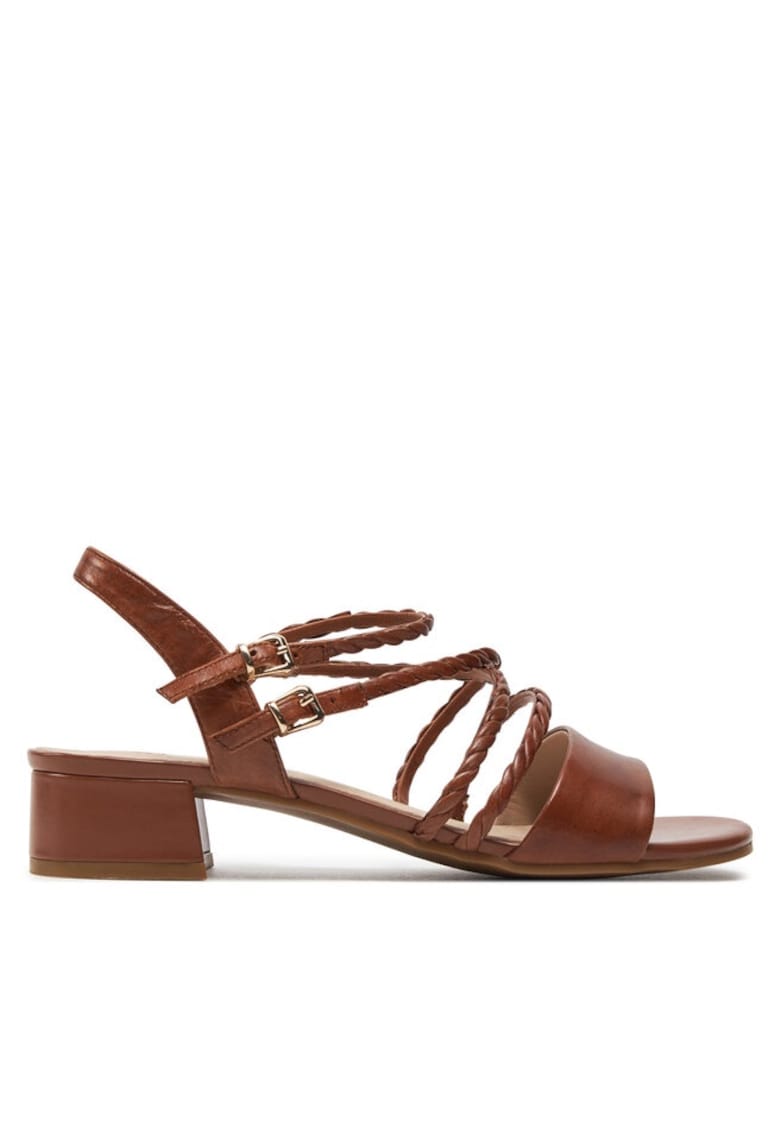 Дамски сандали Естествена кожа Кафяви - Кафяв Caprice