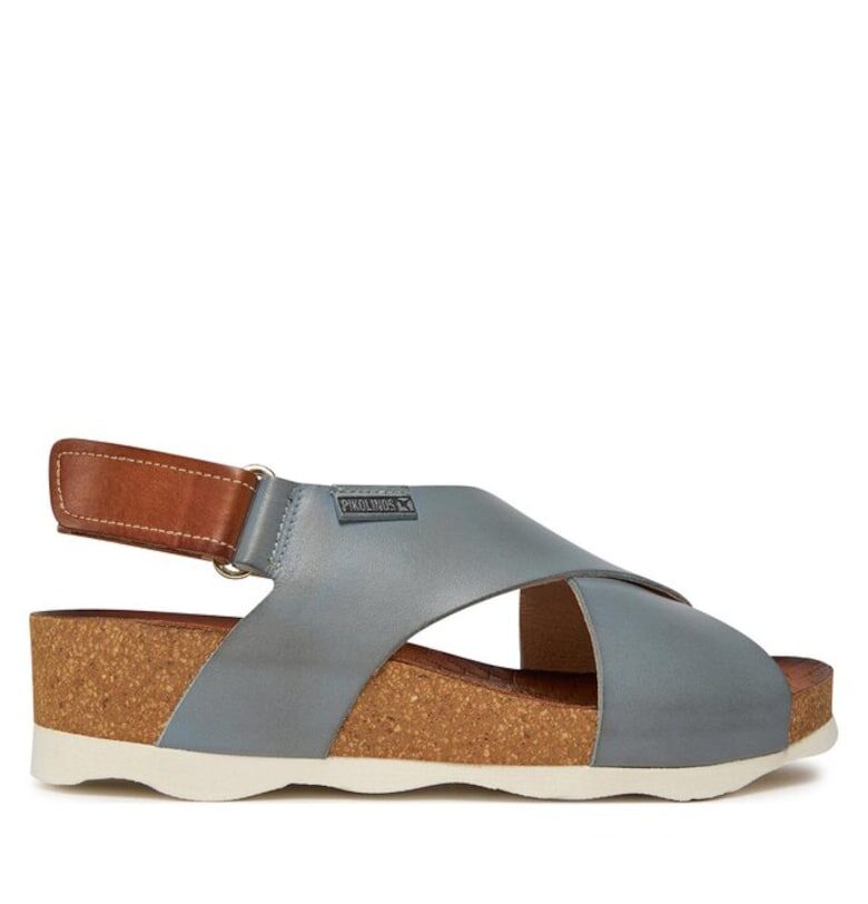 Дамски сандали -  Естествена кожа - Син Pikolinos