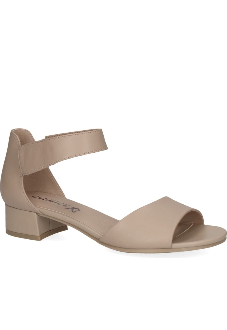 Дамски сандали - Естествена кожа - бежови - Бежов Caprice