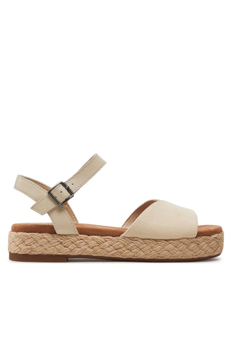 Дамски сандали Естествена кожа/Текстил Екрю - Екрю TOMS