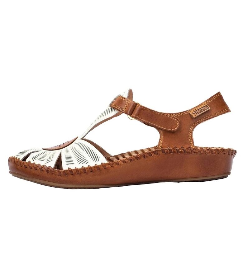 Дамски сандали - естествена кожа -  655-0575-52-21 - кремави - Крем Pikolinos