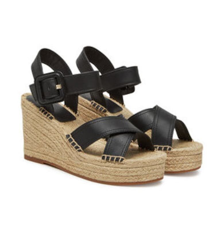 Дамски сандали -  естествена кожа - черен BOSS