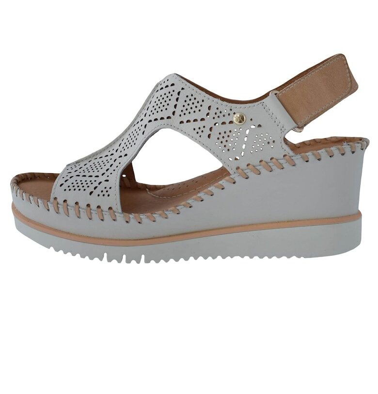 Дамски сандали от естествена кожа марка  W3Z-1775C1-52-21 кремави - Крем Pikolinos