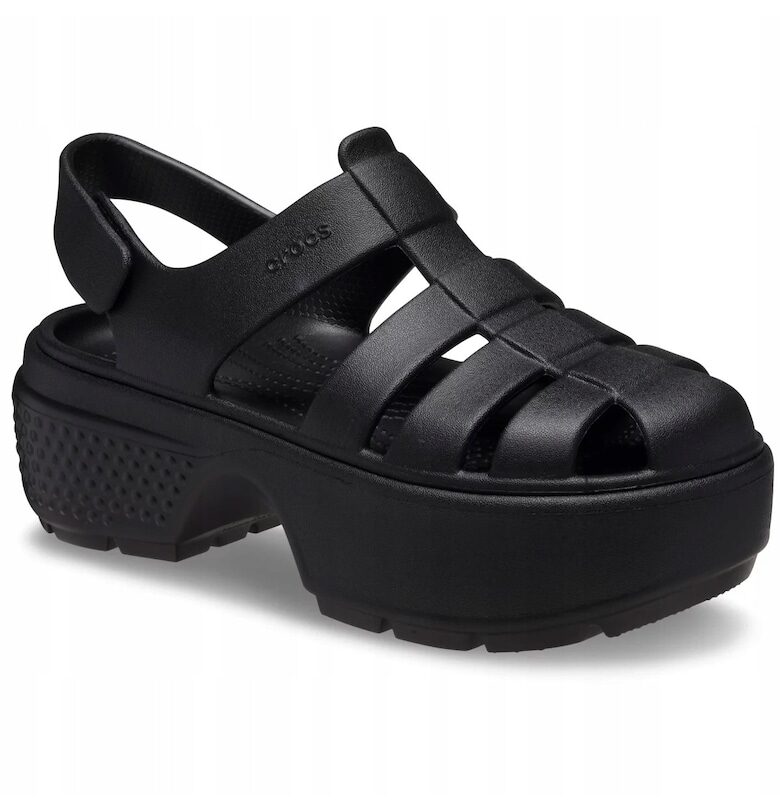 Дамски сандали от пяна Croslite - Сандал Stomp Fisherman 209938 - Черен - Crocs