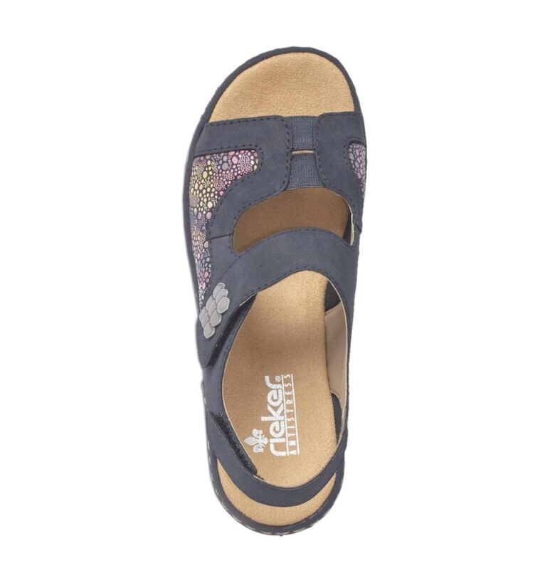 Дамски сандали с велкро Rieker 65989-14 Namur blue 06917 Rieker
