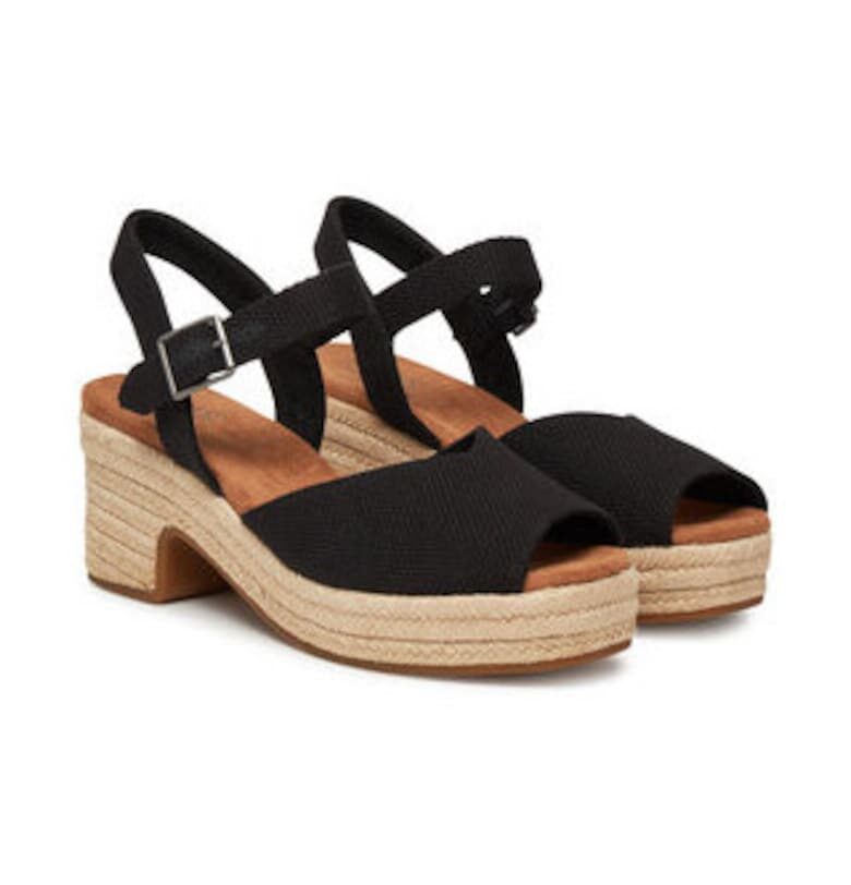 Дамски сандали -  черен - текстилен материал - TOMS