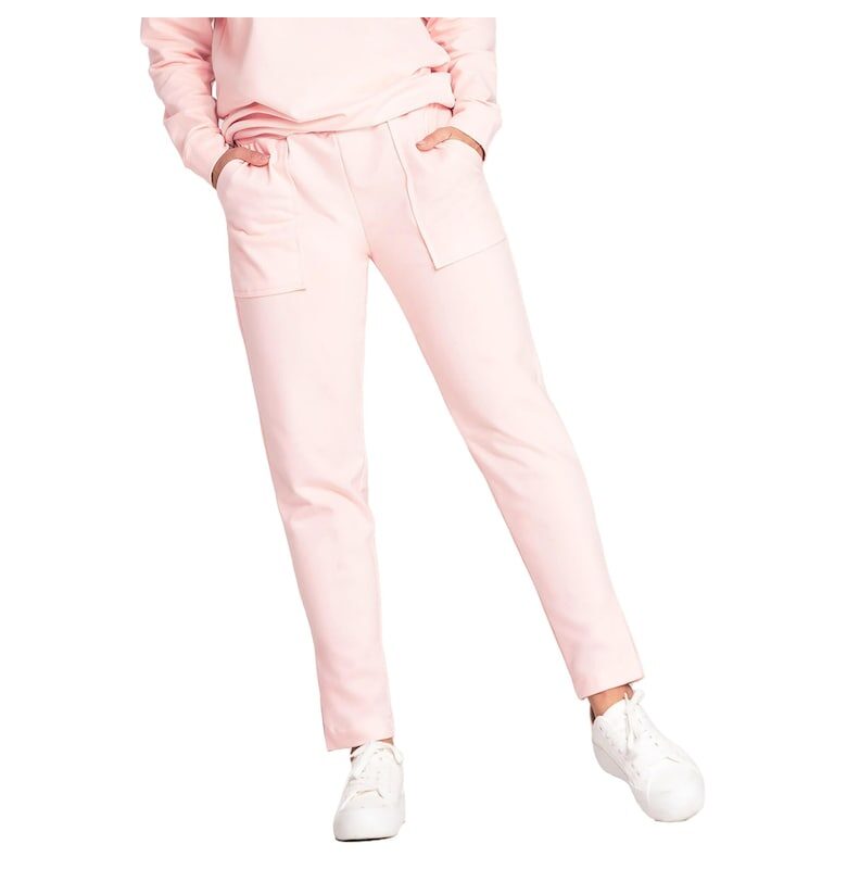 Дамски спортен панталон M1035 -  Памук - Розов Figl