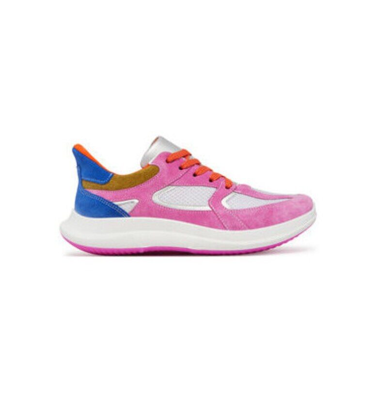 Дамски спортни обувки - 12-14204-16 -  Естествена кожа - 37 EU - Бял/Розов - Бял/Розово Ara