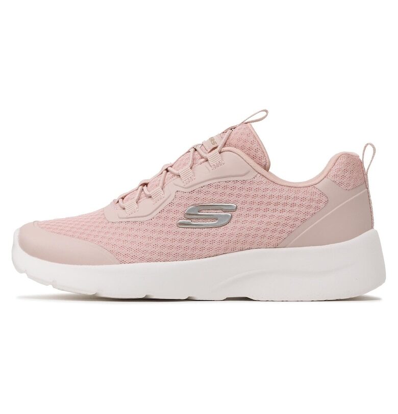 Дамски спортни обувки - 149691 -  Текстил - Розов - Розово Skechers