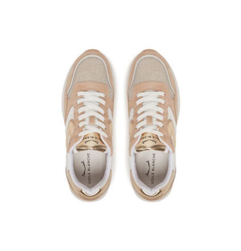 Дамски спортни обувки - 2018651 -  Естествена кожа - 35 EU - Бежов/Бял - Бял/Бежов Voile Blanche