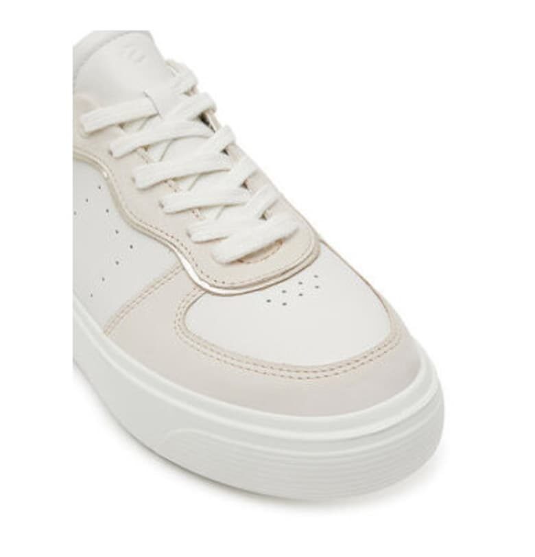 Дамски спортни обувки - 21961361220 -  Естествена кожа - Бял Ecco