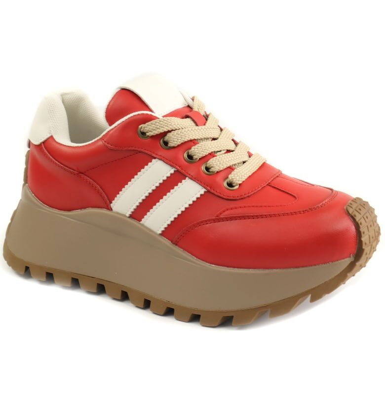 Дамски спортни обувки  25110 - - Червен Feeling