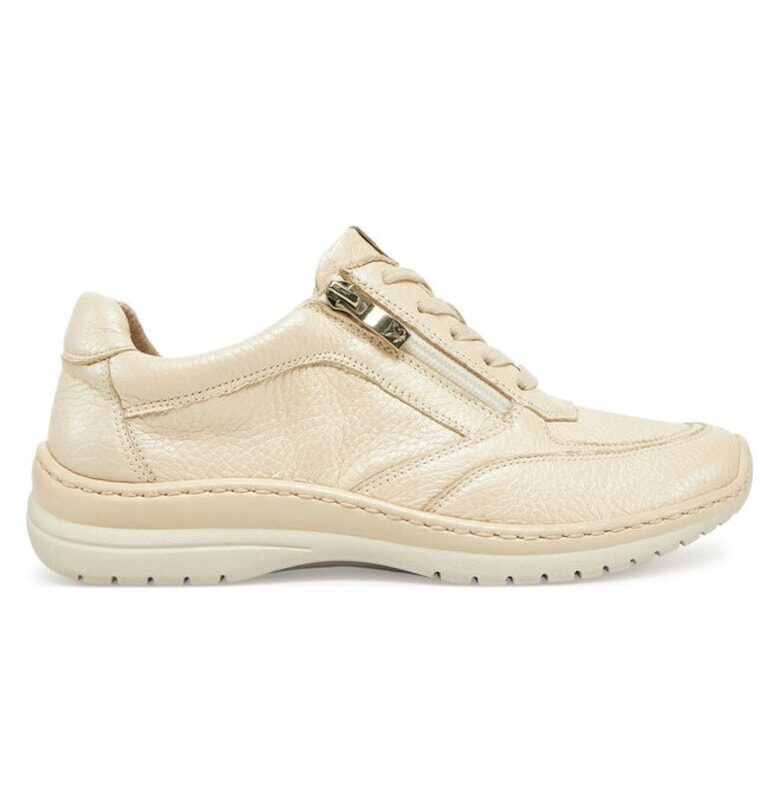 Дамски спортни обувки  304664205 - Естествена кожа - Бежов - Бежов Caprice