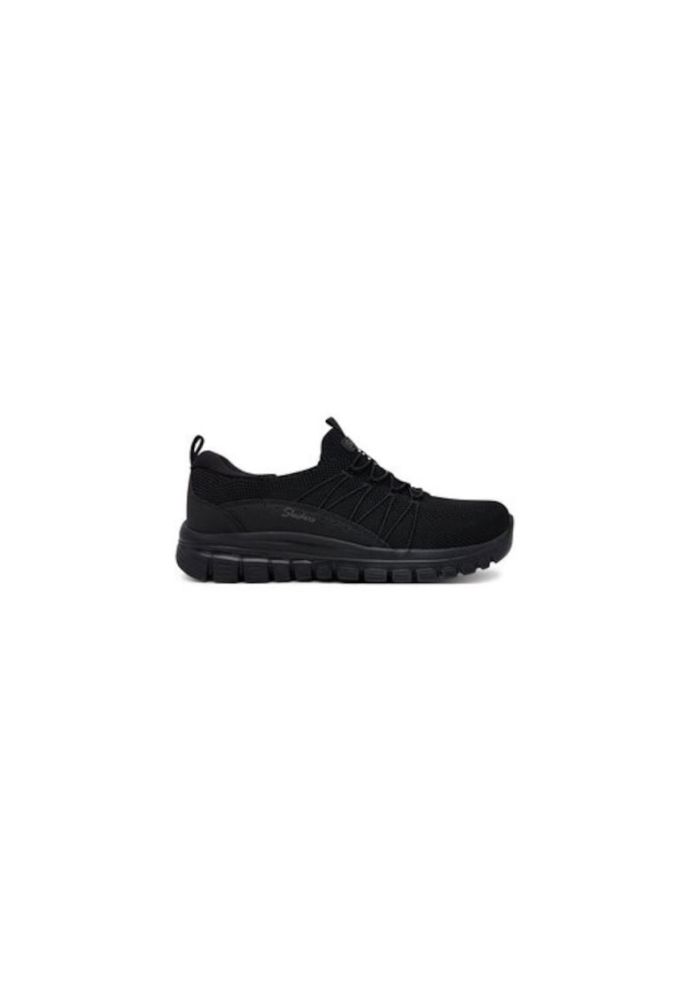 Дамски спортни обувки 304739873 - Текстил - Черен - Черен Skechers