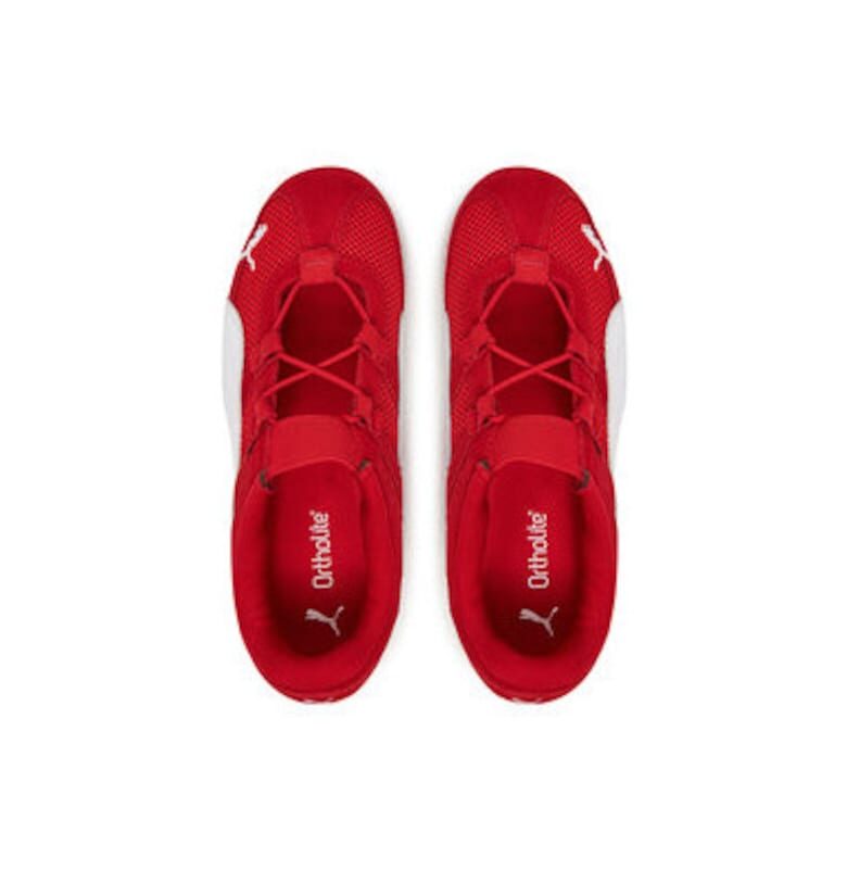 Дамски спортни обувки - 403589 -  Естествена кожа - Червен - Червен Puma