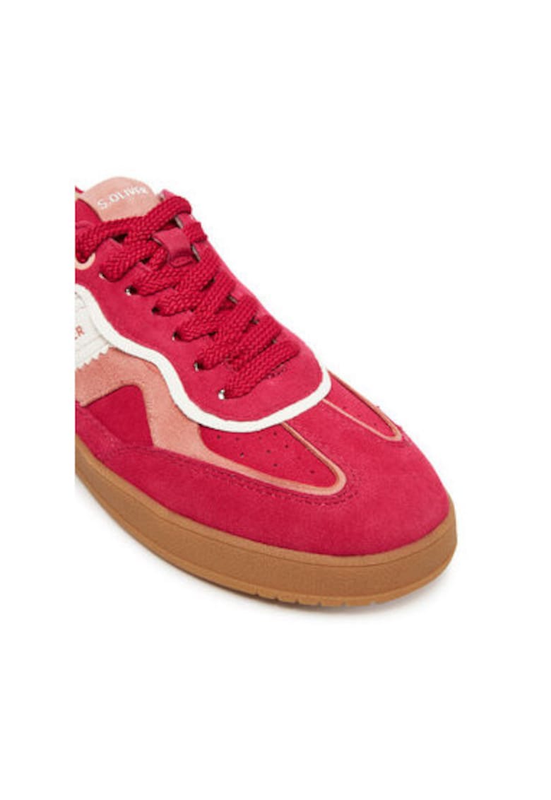 Дамски спортни обувки - 5-23616-44 - S Oliver - Естествена кожа - Розово sOliver