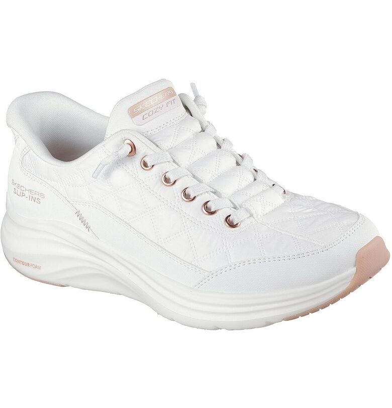Дамски спортни обувки  Contour Foam - Golden Hour - Бял Skechers