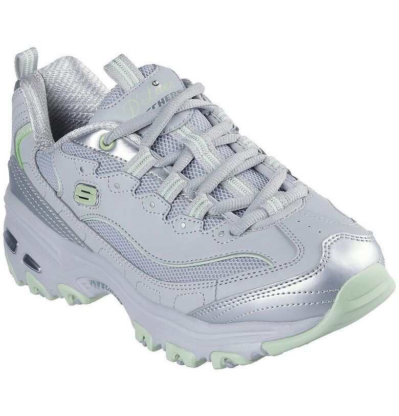 Дамски спортни обувки  D'lites - хроматични - Сив Skechers