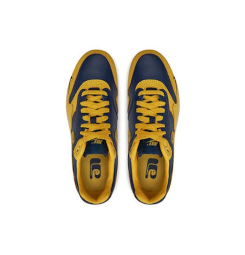 Дамски спортни обувки - FJ5479 -  Естествена кожа - 42.5 EU - Тъмносин/Жълт - Жълт/Тъмносин Nike