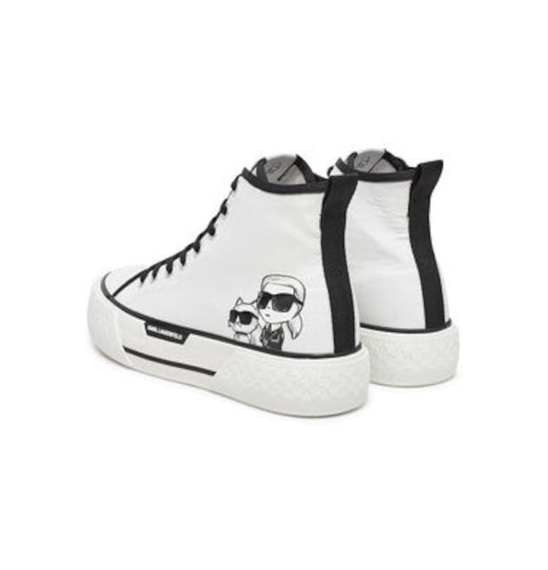 Дамски спортни обувки - KL60654T -  Текстил - Бял Karl Lagerfeld