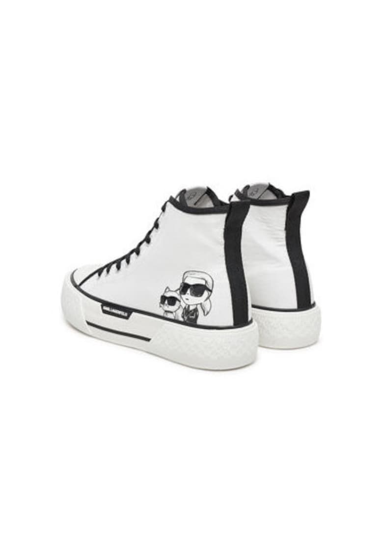 Дамски спортни обувки - KL60654T - Текстил - Бял Karl Lagerfeld