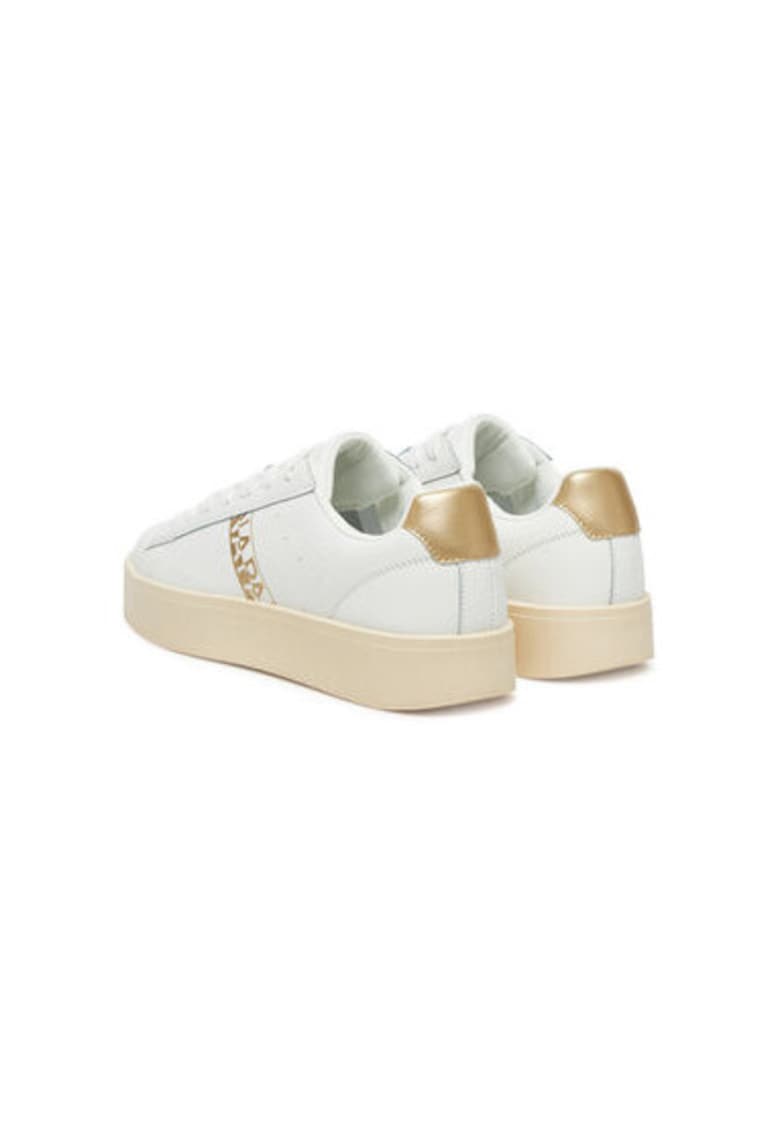 Дамски спортни обувки - NP0A4IQ8 - Естествена кожа - Бял - Бял Napapijri