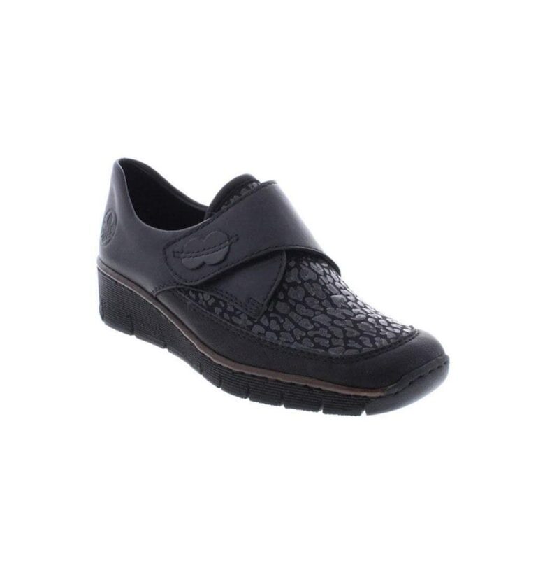 Дамски спортни обувки  Sport Kuwait Scubabelva Deserto Softlack Loafers естествена кожа черни Rieker