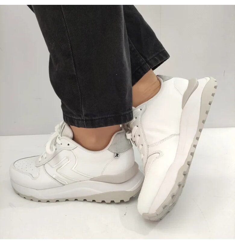 Дамски спортни обувки  W2502-80 Бели - Бял Rieker