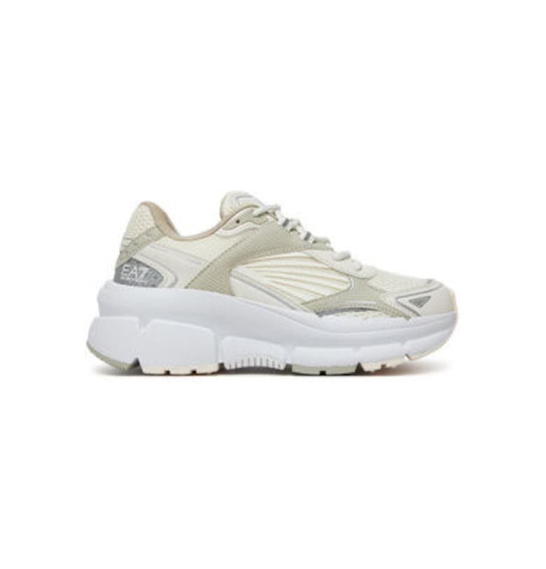 Дамски спортни обувки - X8X236 XK424 -  Emporio Armani - Естествена кожа - Бял EA7