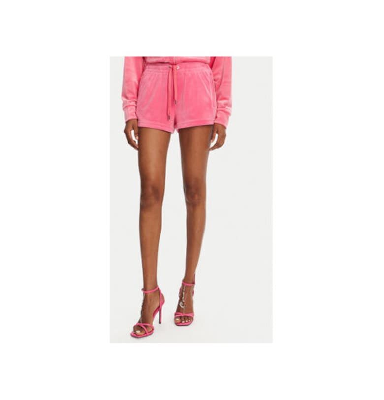 Дамски спортни шорти  JCWH121001 - Полиестер/Еластан - Розов - Розово Juicy Couture